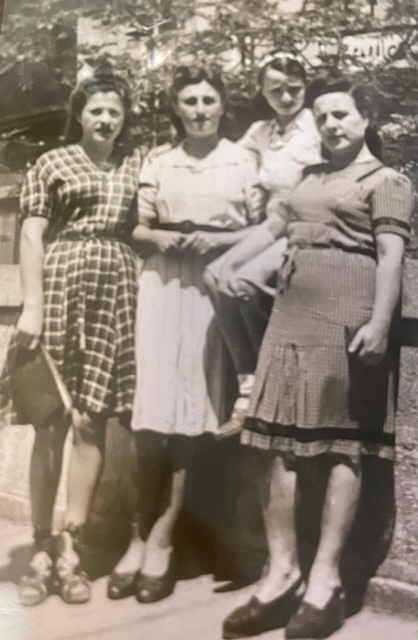 3. Helen with friends in one of the DP camps.