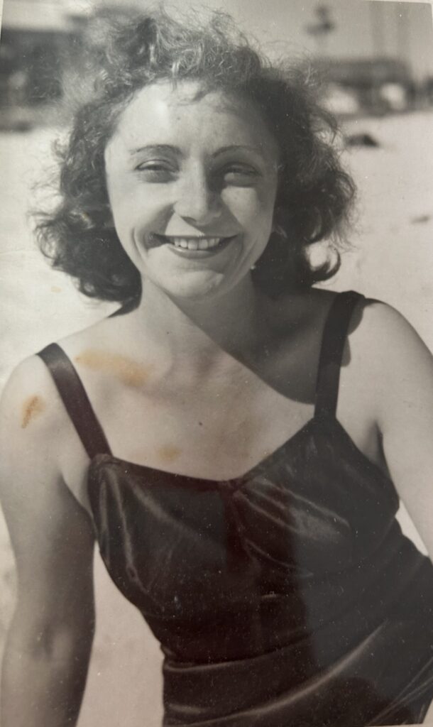 David's wife, Norma at Bondi Beach, Australia, circa 1940s.