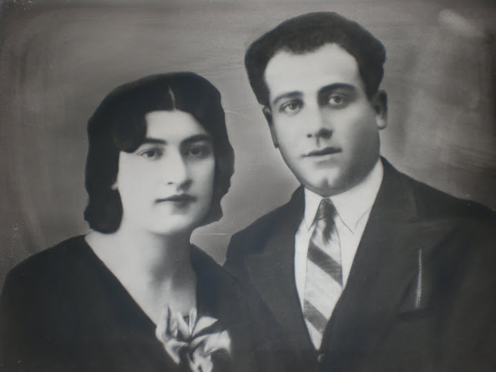 Eva Kaminska Etkin and Menachem-Mendel Etkin on their wedding day (February 19th, 1932).