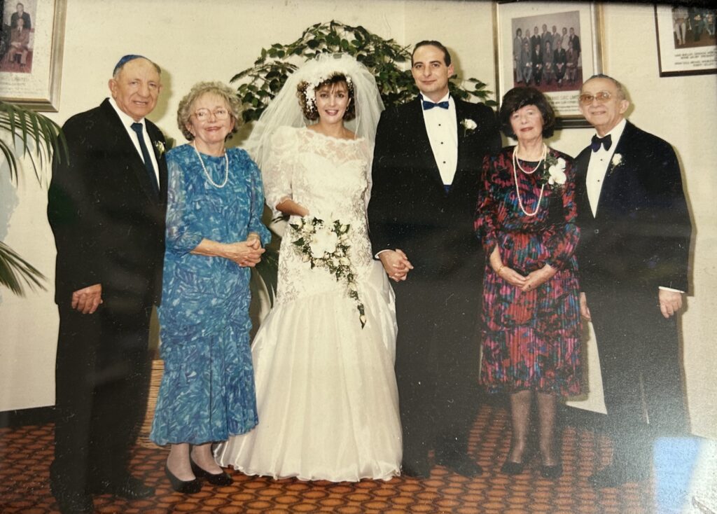 From left to right: David, Norma, David's daughter Vicki, David's son-in-law Gabriel Lips, and Gabriel's parents, Ida and Isak.