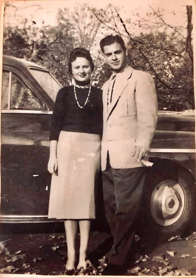 Helen and her husband, Harry before they were married.