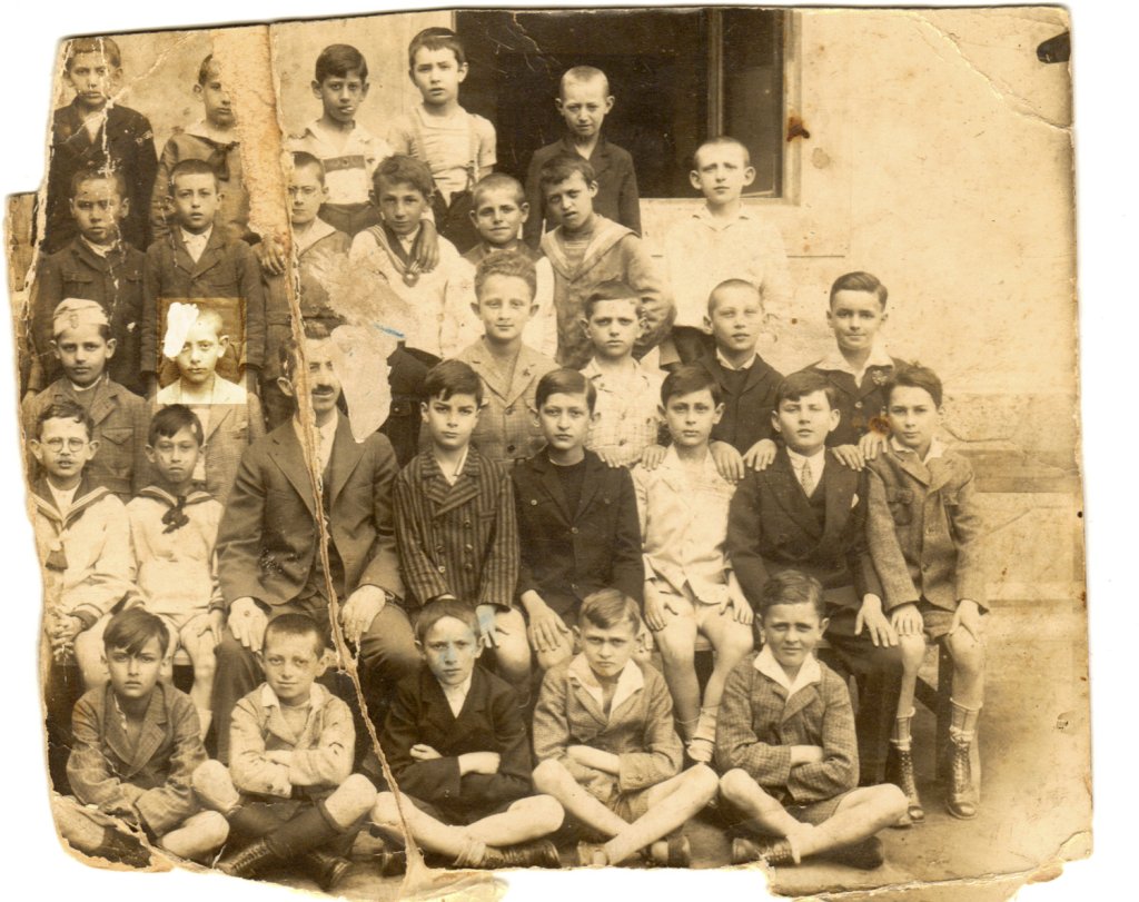 Laszlo Mittelman School Photo Third row from top 2nd from left DebrecenHungary 1928ish orginal at DHM