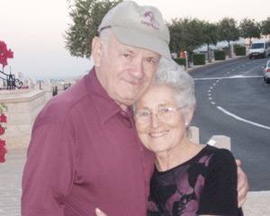 Morris and Gina in Haifa.