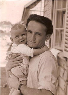 Morris and his nephew Irwin Shelub in a DP camp.