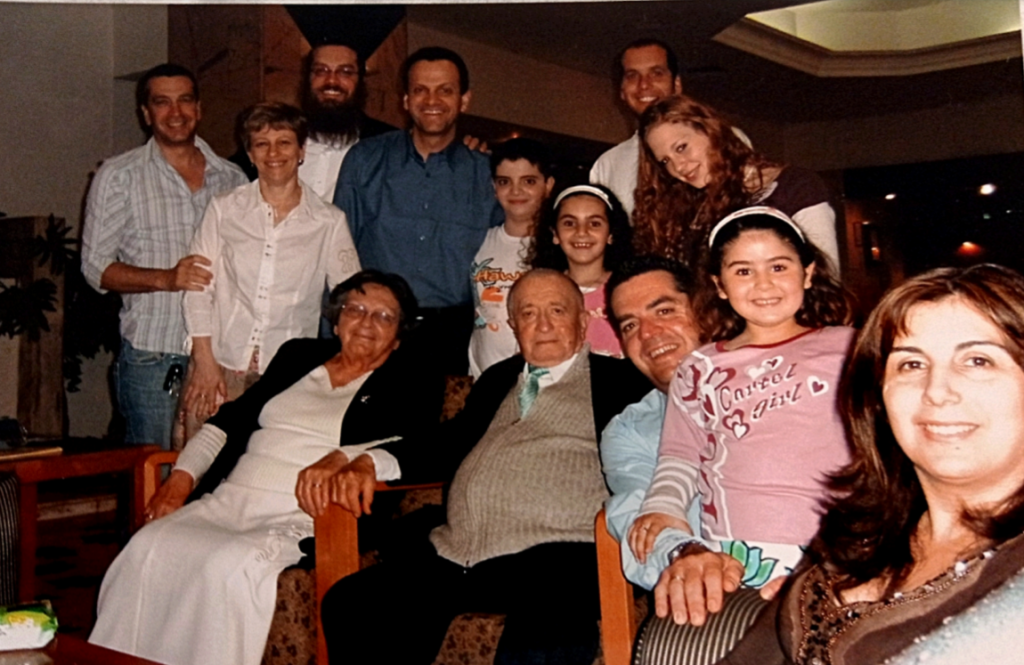 Etkin family on Passover 2000